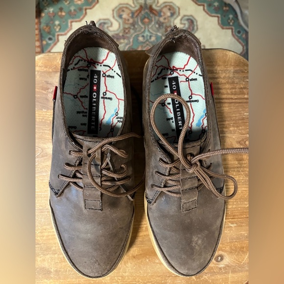 Oliberte’ Men’s Leather Oxford Lace Shoe Sneaker, EUC, Casual EU SIZE 40, US 7 - Picture 4 of 9